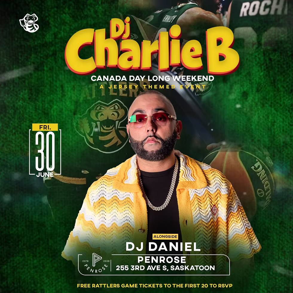 Jersey Night with Charlie B Collab with the Rattlers